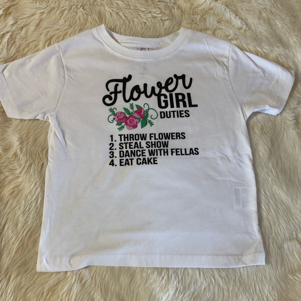Wedding 🌸Flower Girl Tee 🌸 shirt size 3T